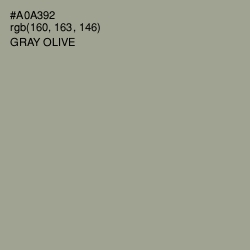 #A0A392 - Gray Olive Color Image